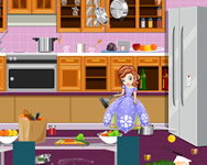 Szfia hercegn - Sofias messy kitchen cleaning